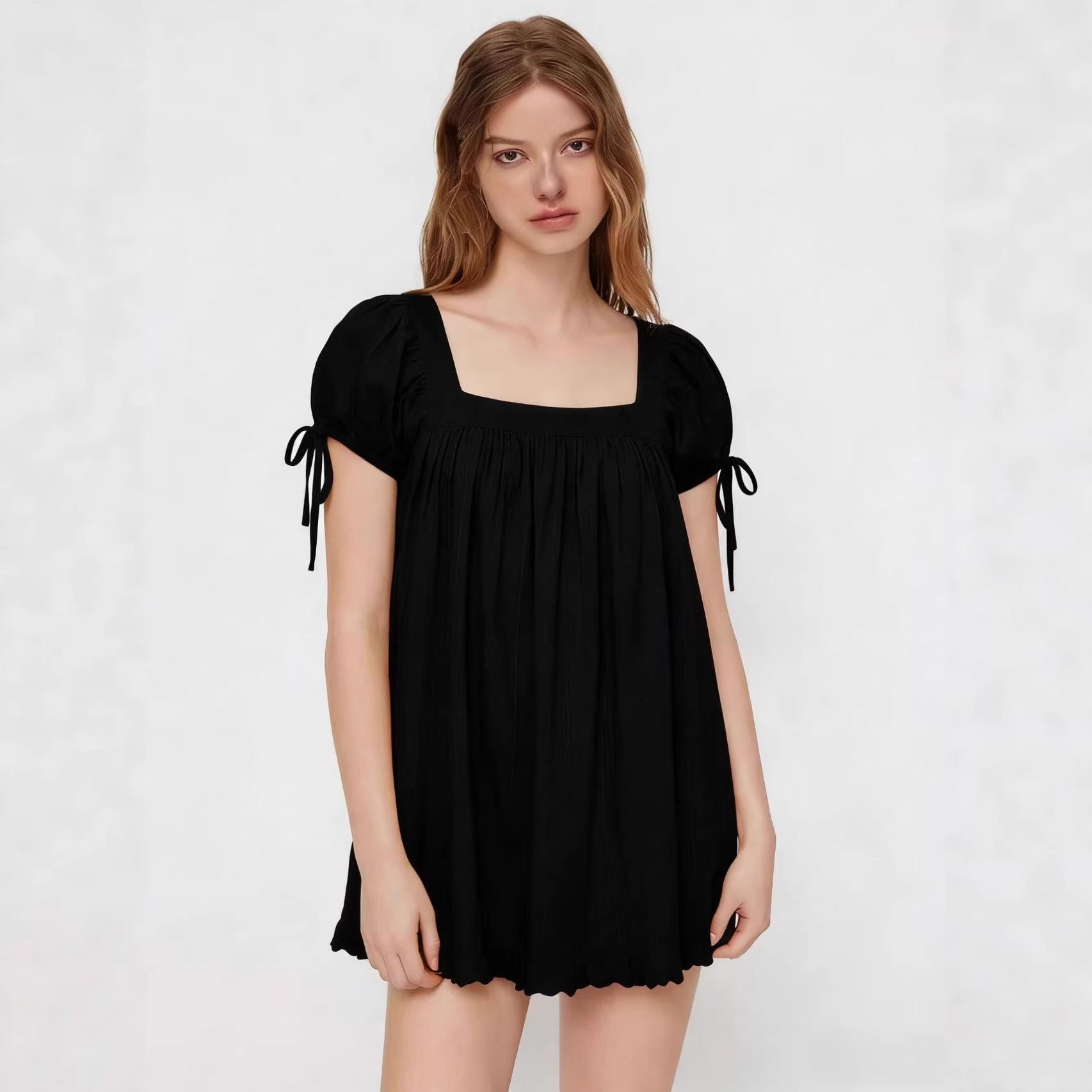 Women s Short Sleeve Ruffle Hem A-Line Dress Orange Solid Color Casual Summer Dress 3XL чорний
Women s Short Sleeve Ruffle Hem A-Line Dress Orange Solid Color Casual Summer Dress 3XL чорний