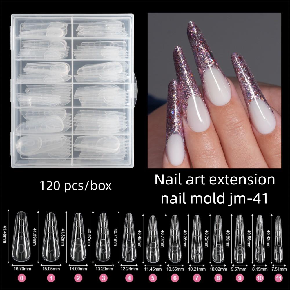 120Pcs/Box Dual Forms Nail Mold 12 Sizes Pink Quick Building Gel Mold French Reusable Reusable Nail Top Forms
120Pcs/Box Dual Forms Nail Mold 12 Sizes Pink Quick Building Gel Mold French Reusable Reusable Nail Top Forms