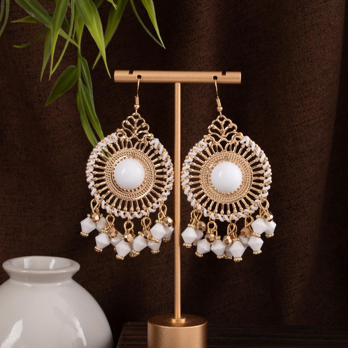 Bohemian Tassel Holiday Style Ethnic Light Luxury Cool New Chinese Style Earrings білий
Bohemian Tassel Holiday Style Ethnic Light Luxury Cool New Chinese Style Earrings білий