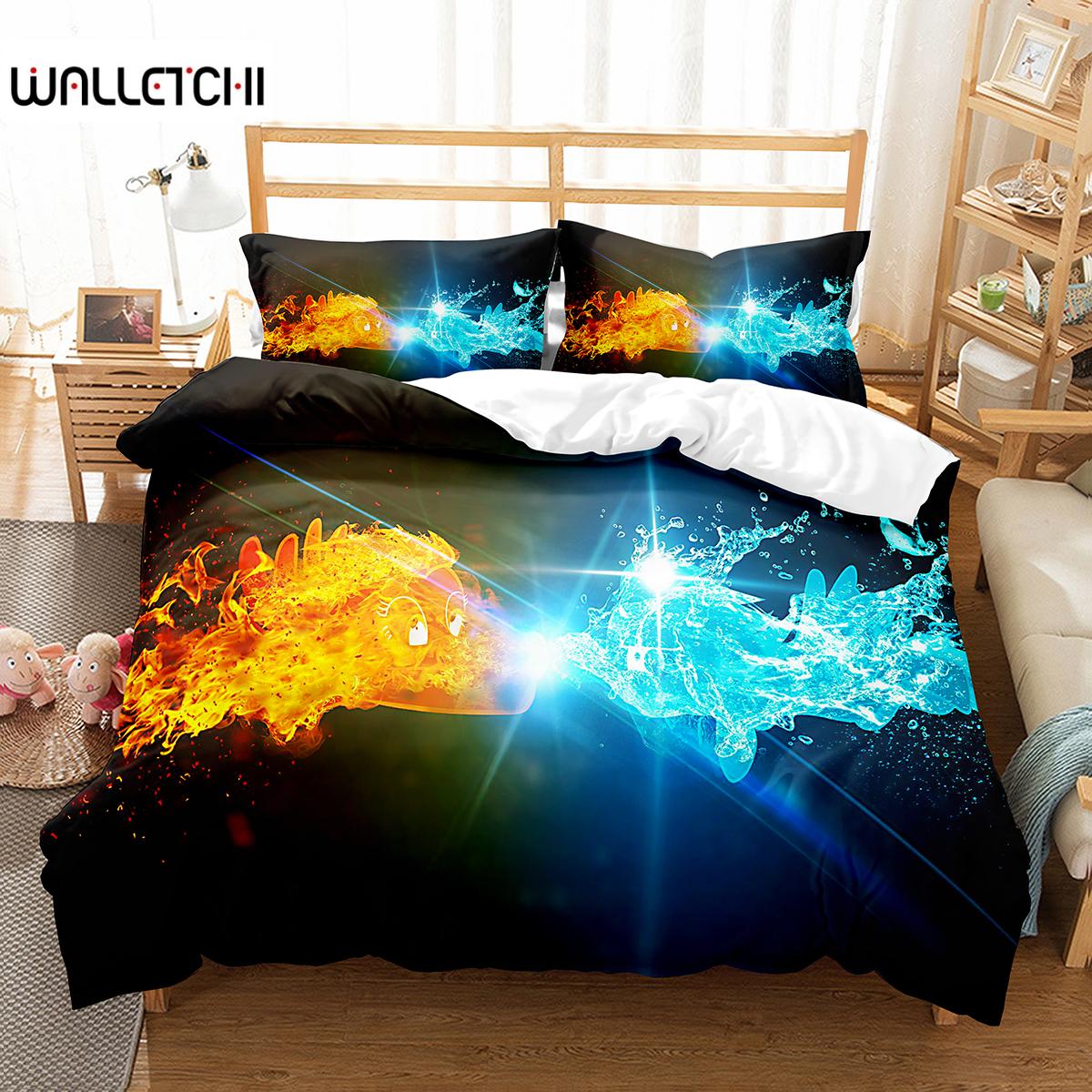 Ice And Fire Pattern Duvet Cover Set Single Double Size Polyester Comforter Cover For Teens Adults Bedding Set With Pillowcase EU single(135x200cm)
Ice And Fire Pattern Duvet Cover Set Single Double Size Polyester Comforter Cover For Teens Adults Bedding Set With Pillowcase EU single(135x200cm)