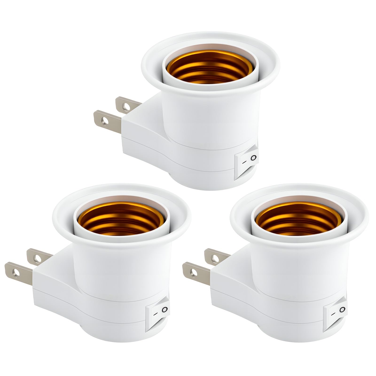 E26 Bulb Adapter with Switch, Compatible with Bulb Sockets and Outlet Plugs, Easy Installation, Compatible with Home, Office, and Grow Lights, White,
E26 Bulb Adapter with Switch, Compatible with Bulb Sockets and Outlet Plugs, Easy Installation, Compatible with Home, Office, and Grow Lights, White,