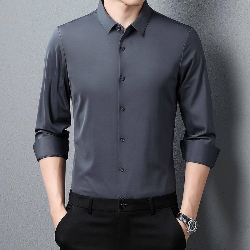 2026 Men s High-End Mulberry Silk Long-Sleeve Shirt, Non-Iron, Wrinkle-Resistant, Seamless, Stretch, Trendy Business Wear. 3XL
2026 Men s High-End Mulberry Silk Long-Sleeve Shirt, Non-Iron, Wrinkle-Resistant, Seamless, Stretch, Trendy Business Wear. 3XL