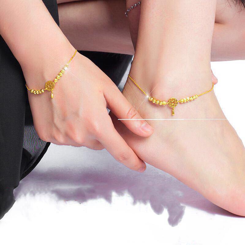 Gold-Plated Coin & Small Bead Anklet for Women - Korean Mori Style Hand and Foot Chain Gift
Gold-Plated Coin & Small Bead Anklet for Women - Korean Mori Style Hand and Foot Chain Gift