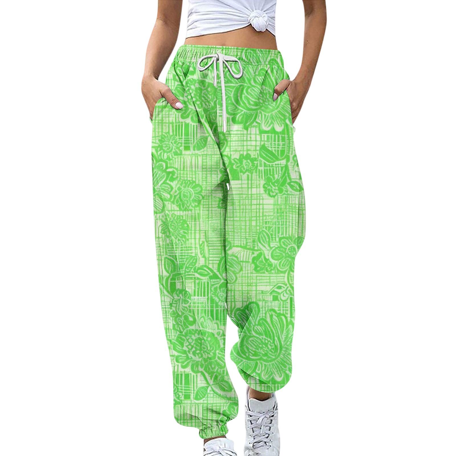 Women s Sports Pants With Pockets Fashion Floral Print Elastic Waist Pants Casual Sweatpants Pants XXL зелений
Women s Sports Pants With Pockets Fashion Floral Print Elastic Waist Pants Casual Sweatpants Pants XXL зелений