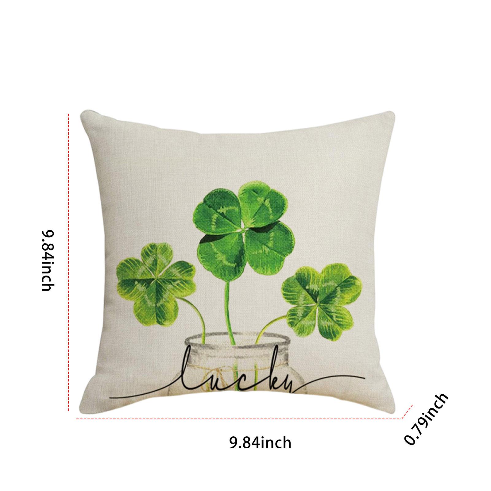 NEW St Patricks Day Four-Leaf Throw Pillow Cover Multi-Purpose Green Plant Pattern Cushion Sleeve for Sofa Living Room Couch Bed 45x45cm Only Case
NEW St Patricks Day Four-Leaf Throw Pillow Cover Multi-Purpose Green Plant Pattern Cushion Sleeve for Sofa Living Room Couch Bed 45x45cm Only Case