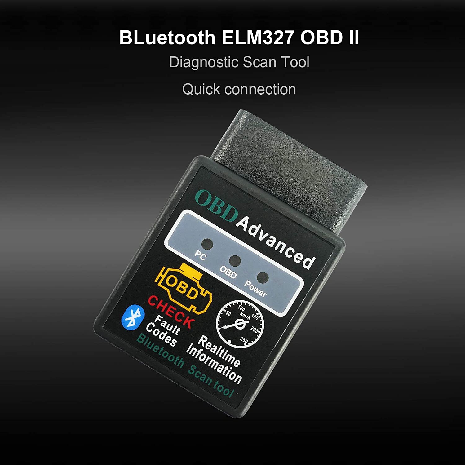 Bluetooth OBD2 OBDII Автомобильный диагностический сканер Считыватель кодов неисправностей автомобиля ELM327
Bluetooth OBD2 OBDII Автомобильный диагностический сканер Считыватель кодов неисправностей автомобиля ELM327