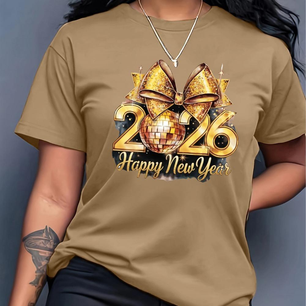 Women s T-shirt, Printed Gold Bow - Short Sleeve Crew Neck Casual Party Wear XL
Women s T-shirt, Printed Gold Bow - Short Sleeve Crew Neck Casual Party Wear XL