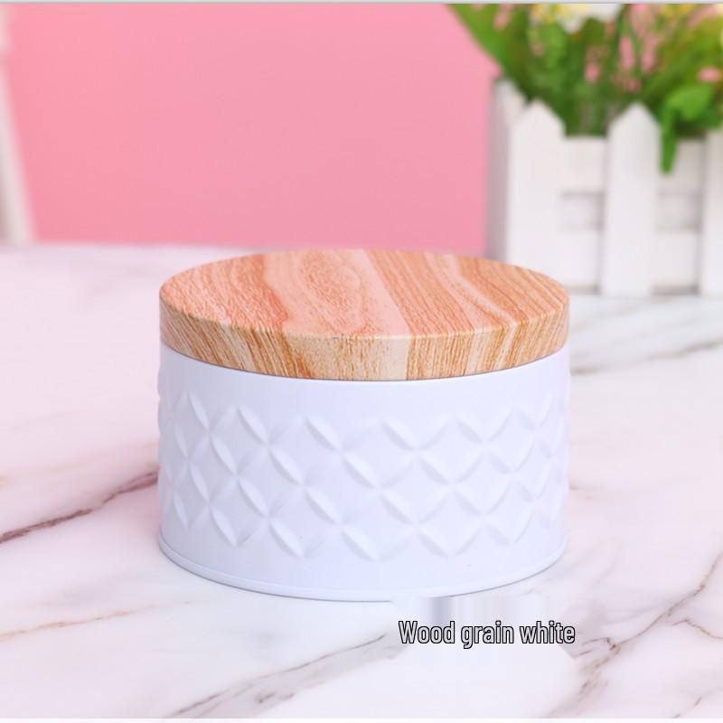 Luxury Wood Grain Small Round Tin Box for Cookies and Nougat
Luxury Wood Grain Small Round Tin Box for Cookies and Nougat