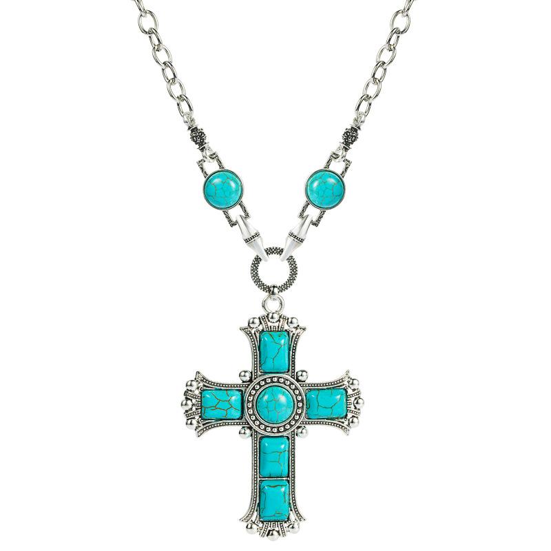 Fashionable Retro Necklace, Female Cross Necklace, Clothing Accessory, Sweater Chain, High-end Feeling синій
Fashionable Retro Necklace, Female Cross Necklace, Clothing Accessory, Sweater Chain, High-end Feeling синій