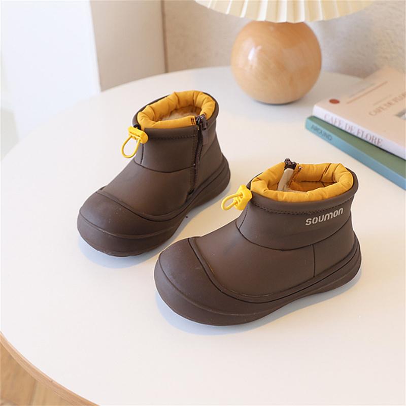 Winter Children Snow Boots Leather Warm Plush Waterproof Kids Shoes Non-slip Soft Sole Girls Boys Boots EU 26-37 34 коричневий
Winter Children Snow Boots Leather Warm Plush Waterproof Kids Shoes Non-slip Soft Sole Girls Boys Boots EU 26-37 34 коричневий