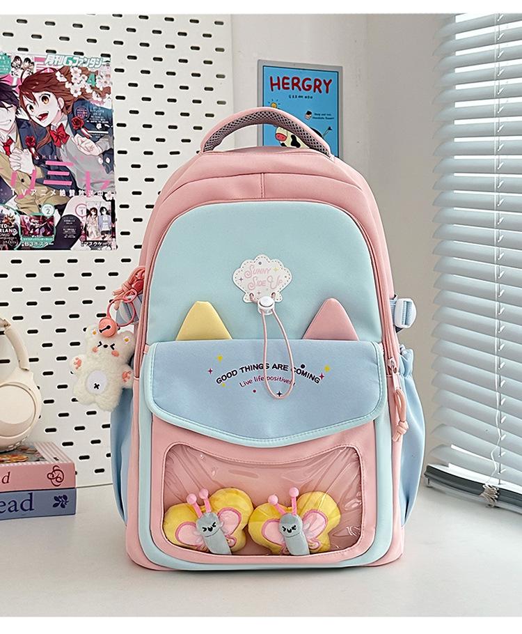 Школьный рюкзак Mori контрастного цвета, универсальный женский, для кампуса, для учеников средней школы, большой вместимости, повседневный, универсальный рюкзак, партия розовый
Школьный рюкзак Mori контрастного цвета, универсальный женский, для кампуса, для учеников средней школы, большой вместимости, повседневный, универсальный рюкзак, партия розовый