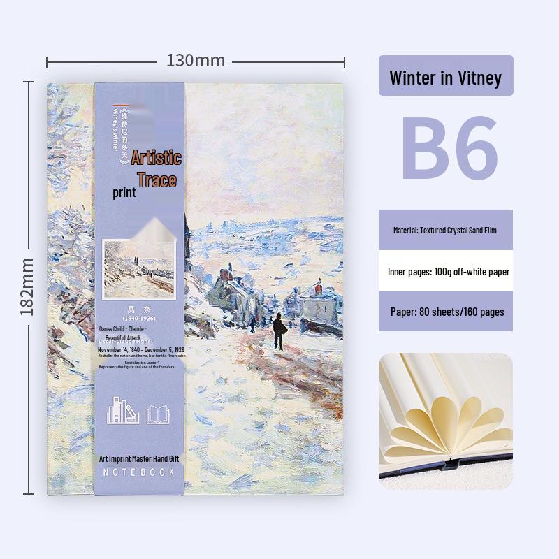 Custom Oil Painting Hardcover Travel Diary: Monet & Van Gogh Blank Notebook Without Belly Band
Custom Oil Painting Hardcover Travel Diary: Monet & Van Gogh Blank Notebook Without Belly Band