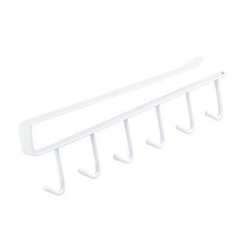 Wrought Iron Cabinet Storage Hanger Multi-Functional Hook, Wardrobe Finishing Rack, Kitchen Seamless Nail-Free Hook 6 Hooks білий
Wrought Iron Cabinet Storage Hanger Multi-Functional Hook, Wardrobe Finishing Rack, Kitchen Seamless Nail-Free Hook 6 Hooks білий