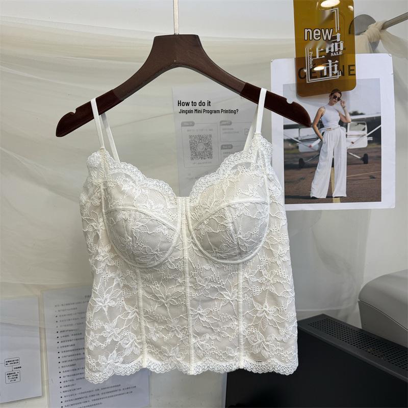 6100 Spring Lace Camisole with Chest Pads - Slim Fit Women s Inner Wear Large (105-120 jin)
6100 Spring Lace Camisole with Chest Pads - Slim Fit Women s Inner Wear Large (105-120 jin)