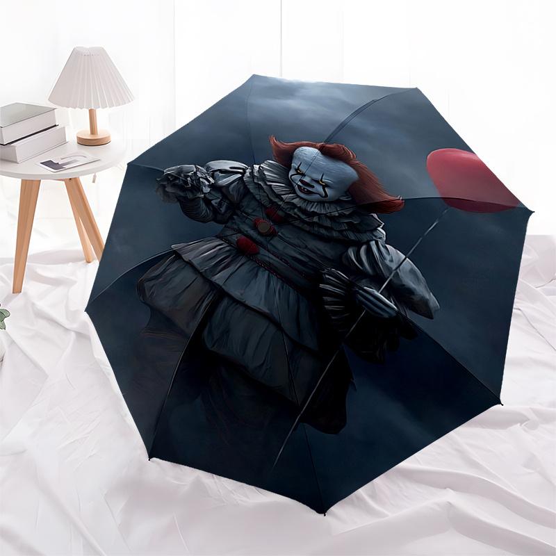 Pennywise Clown Balloon: Automatic Opening/Closing Umbrella with 3 Fold Design and 8 Bone Iron Frame, Perfect Gift for Fans, Travelers, Dail
Pennywise Clown Balloon: Automatic Opening/Closing Umbrella with 3 Fold Design and 8 Bone Iron Frame, Perfect Gift for Fans, Travelers, Dail