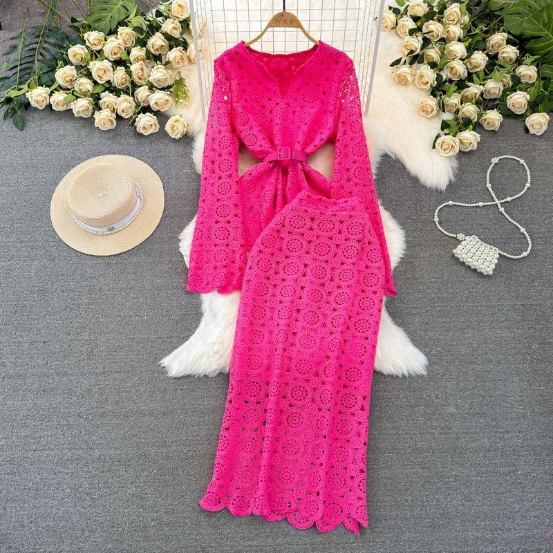V-neck Waist-Controlled Slimming Water Soluble Lace Fashion Suit Rose Red One size
V-neck Waist-Controlled Slimming Water Soluble Lace Fashion Suit Rose Red One size