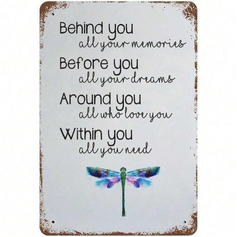 Retro Dragonfly Vintage Metal Poster, Inspirational Quote Tin Sign for Living Room
Retro Dragonfly Vintage Metal Poster, Inspirational Quote Tin Sign for Living Room