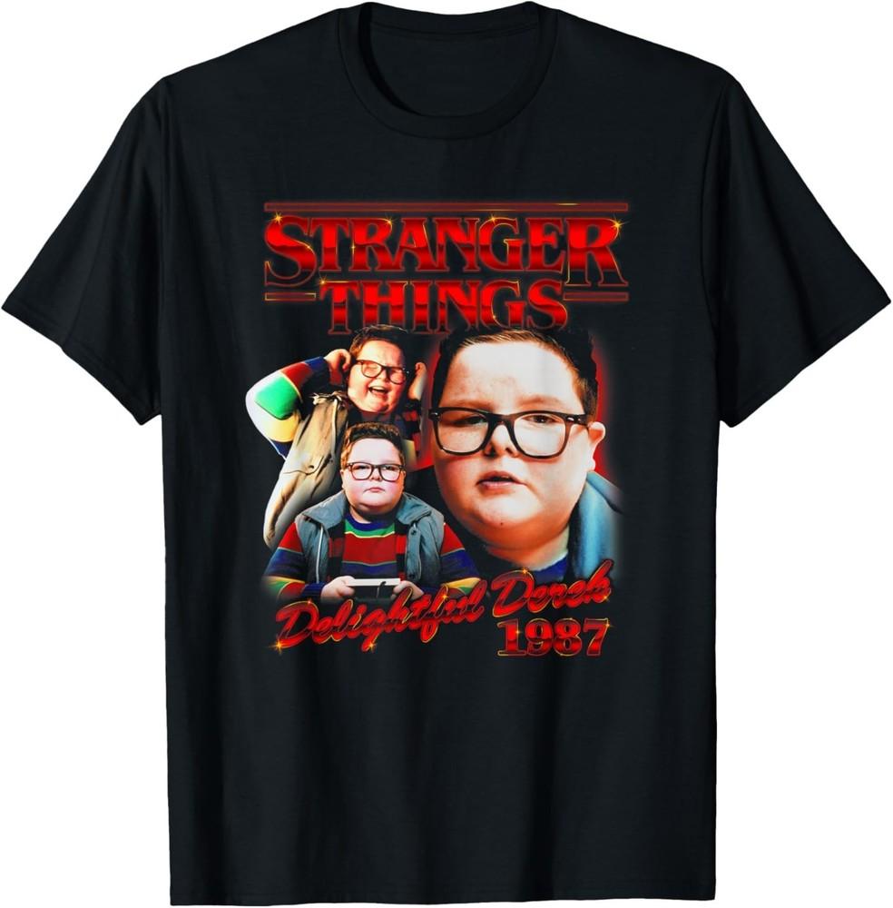 Stranger Things Delightful Derek 1987 Collage Montage Style TShirt Unisex T-Shirt S
Stranger Things Delightful Derek 1987 Collage Montage Style TShirt Unisex T-Shirt S