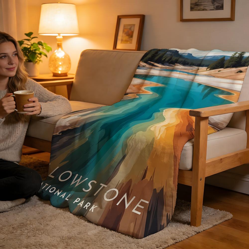 Yellowstone National Park Throw High-Density Short Plush Blanket Soft For Sofa Air-Con Room. 75cmx90cm
Yellowstone National Park Throw High-Density Short Plush Blanket Soft For Sofa Air-Con Room. 75cmx90cm