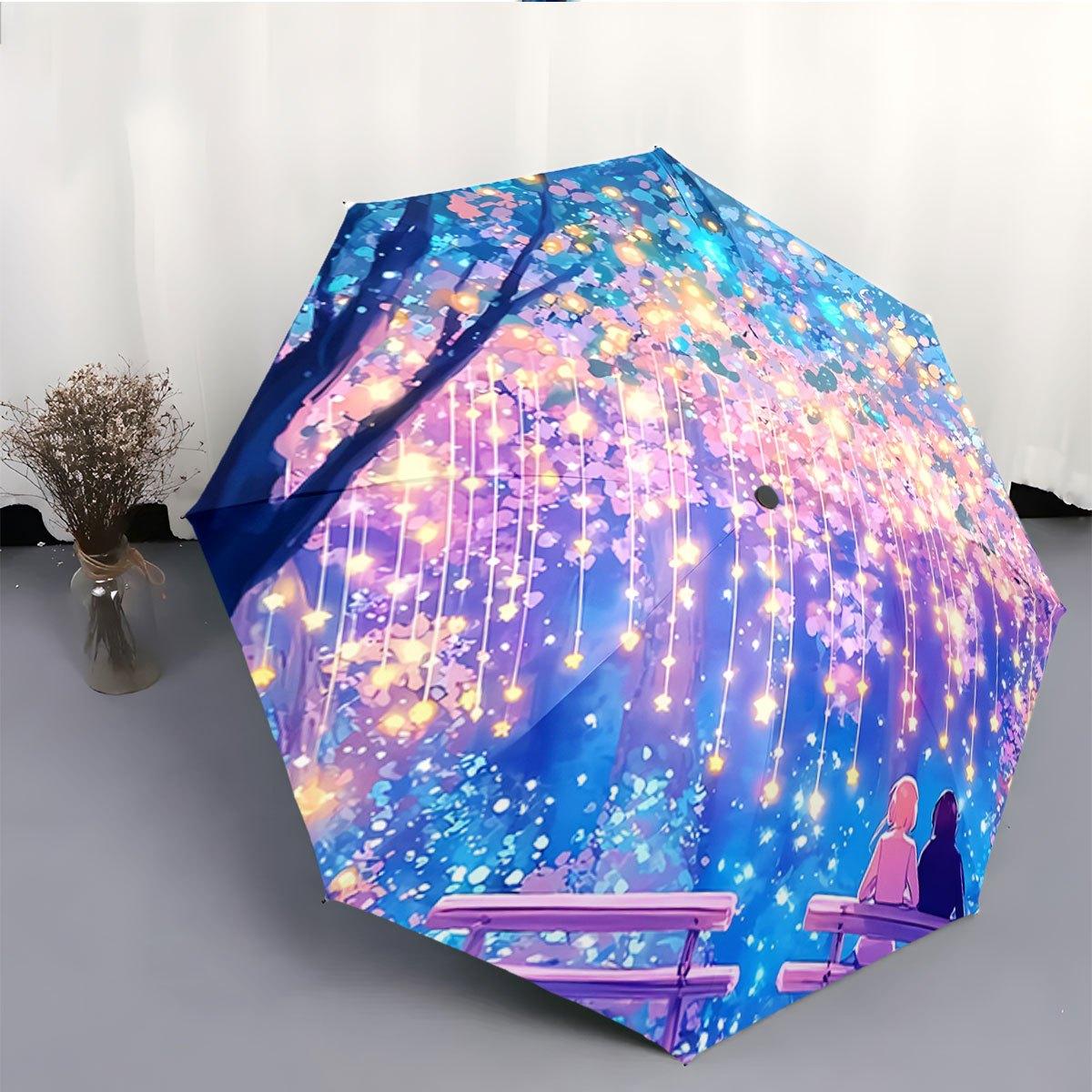 Automatic Folding Umbrella with Glowing Lights & Blossoms - 8-Rib Automatic Open/Close, Large Canopy Umbrella with Glowing Tre (as the picture,iron&8K)
Automatic Folding Umbrella with Glowing Lights & Blossoms - 8-Rib Automatic Open/Close, Large Canopy Umbrella with Glowing Tre (as the picture,iron&8K)