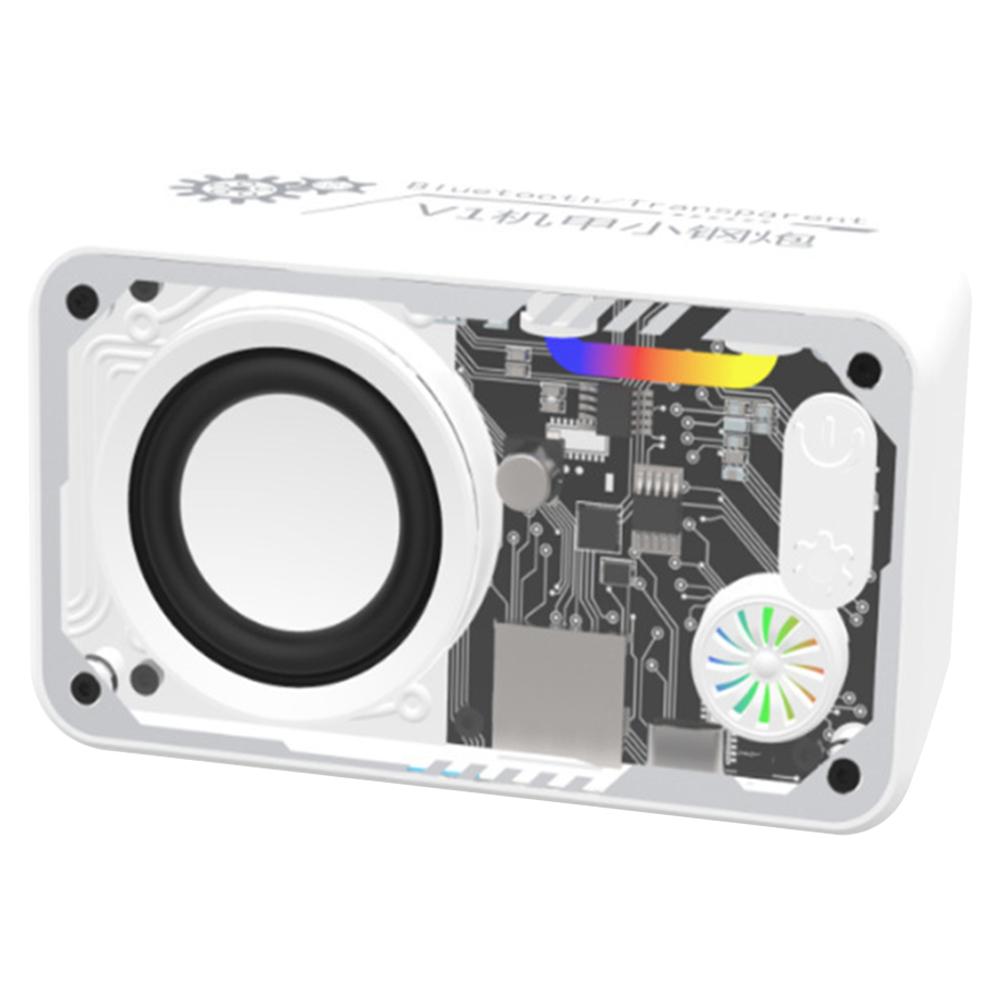 Bluetooth-Compatible 5.3 Mini Portable Speaker with LED Colorful Light Transparent Mecha Type-C Charging for Beach Music Playing білий
Bluetooth-Compatible 5.3 Mini Portable Speaker with LED Colorful Light Transparent Mecha Type-C Charging for Beach Music Playing білий