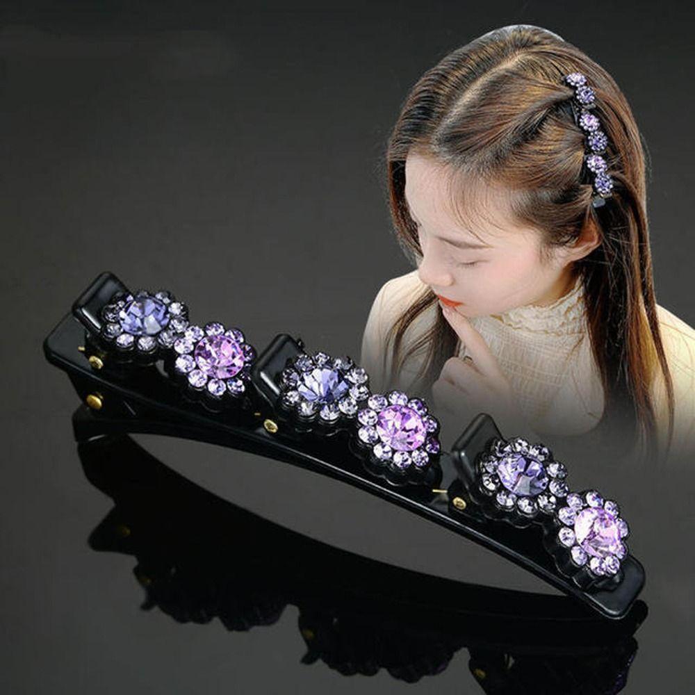 Rhinestone Zircon Flower Women Hair Clips Braided Tools Hair Toothed Clips Korean Crystal Hairpins C
Rhinestone Zircon Flower Women Hair Clips Braided Tools Hair Toothed Clips Korean Crystal Hairpins C