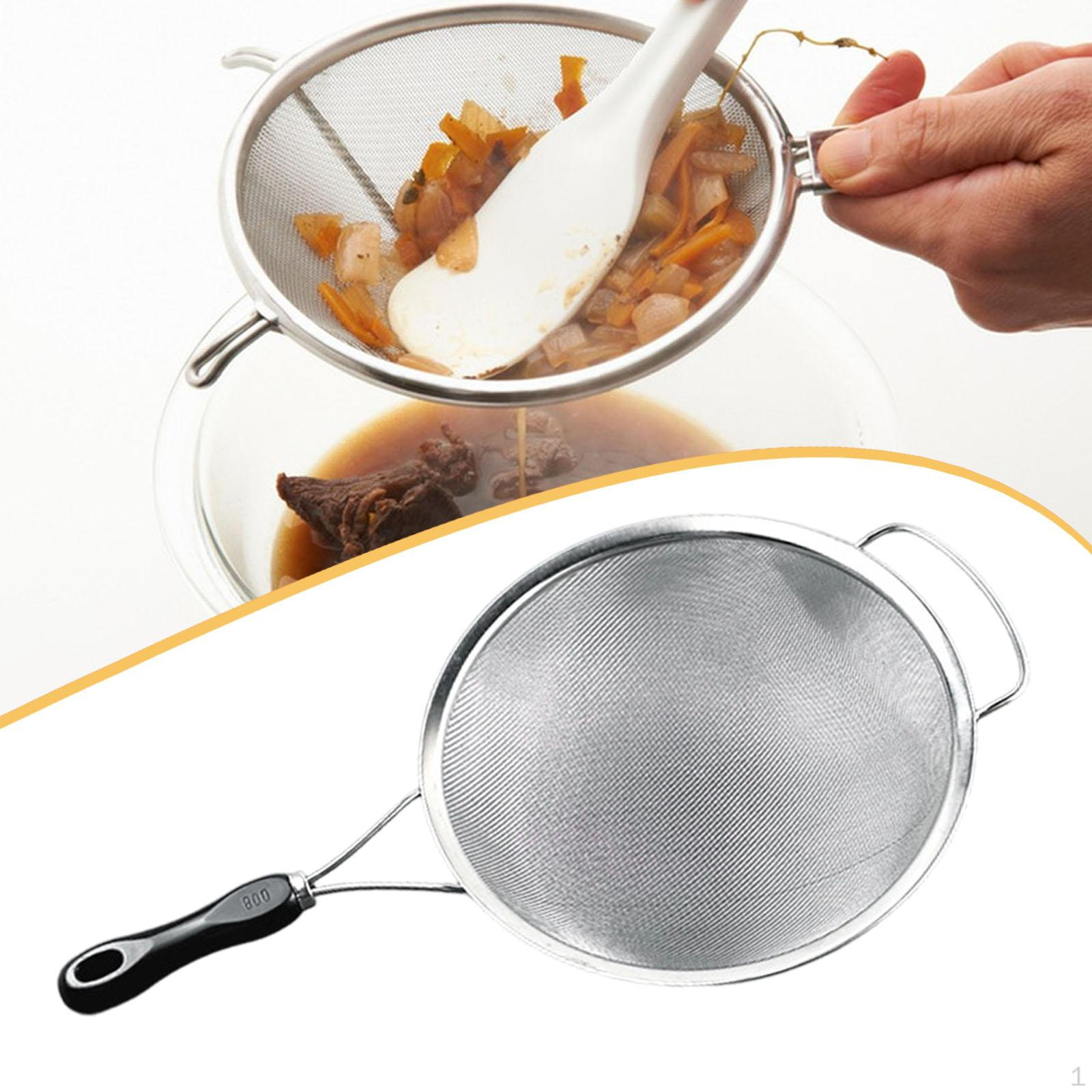 Сито с мелкой сеткой Кухонный гаджет Многоцелевое сито с ручкой Дуршлаг Просеиватель для процеживания
Сито с мелкой сеткой Кухонный гаджет Многоцелевое сито с ручкой Дуршлаг Просеиватель для процеживания