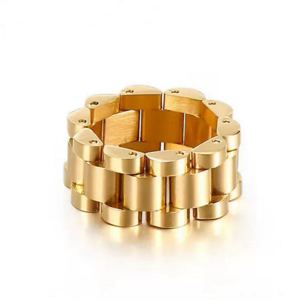 Простое кольцо из нержавеющей стали, модное кольцо для личности, хип-хоп, простое кольцо, парное кольцо 9