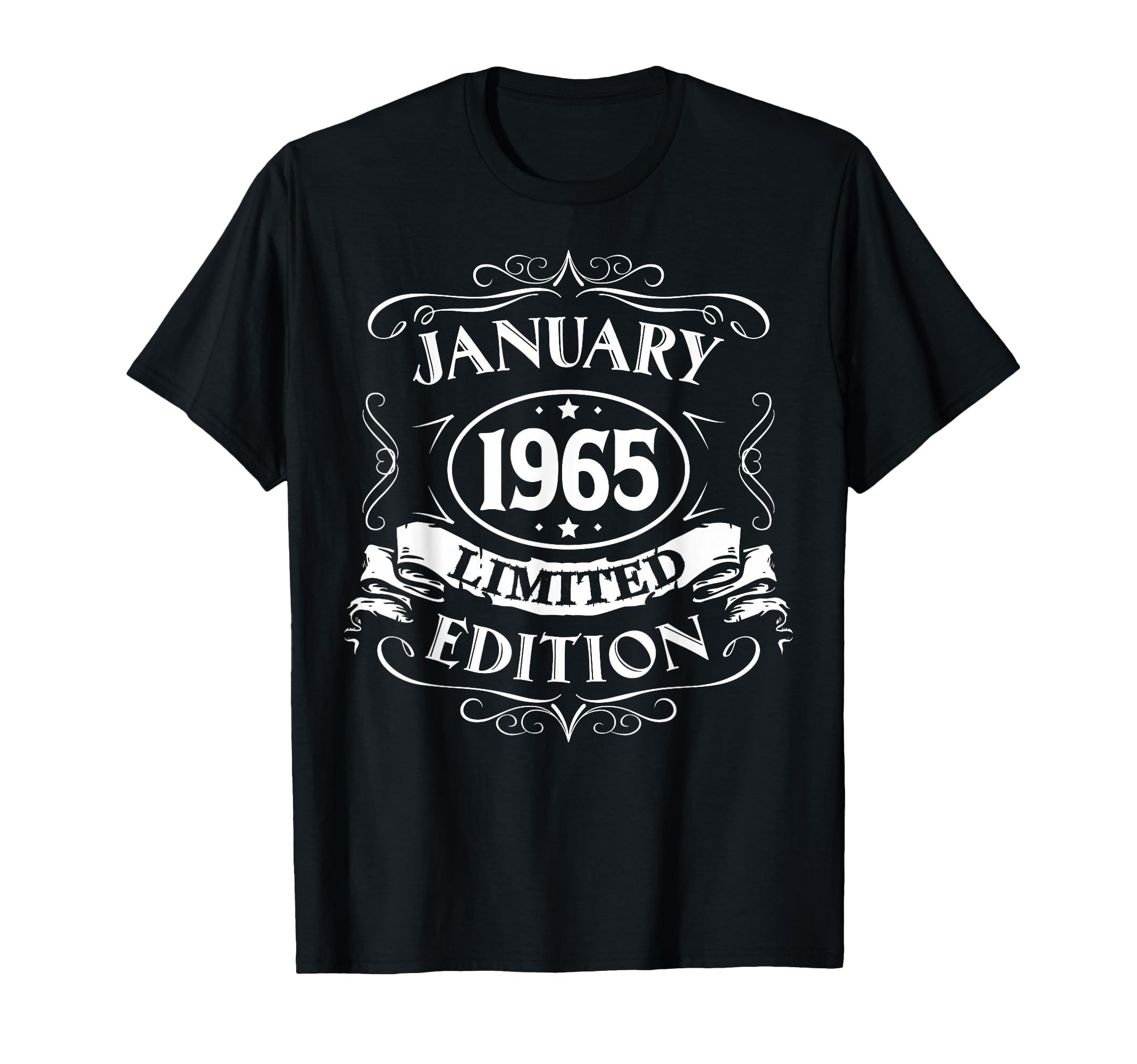 January 1965 Limited Edition Gift: Born in January 1965 T-shirt
January 1965 Limited Edition Gift: Born in January 1965 T-shirt