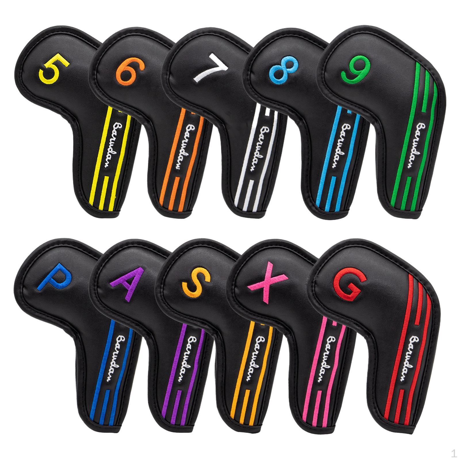10Pcs Golf Iron Set W/ No. Tag PU for Clubs Irons Guard Waterproof
10Pcs Golf Iron Set W/ No. Tag PU for Clubs Irons Guard Waterproof