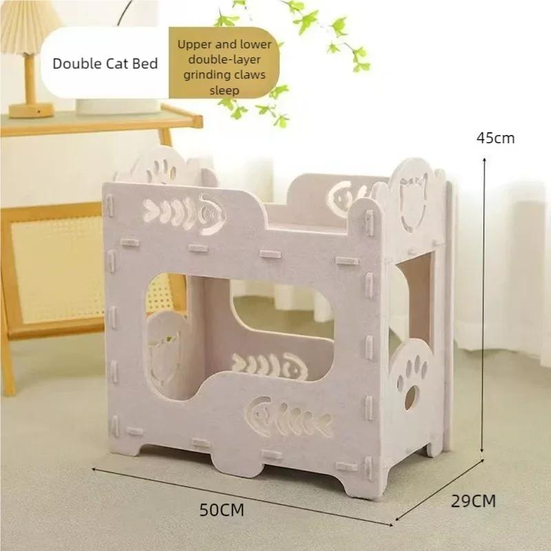 Повстяний котячий будиночок 2-шарова котяча дряпалка для кігтів, багатофункціональне ліжко для домашніх тварин, знімне ліжко для цуценят, кошенят, малих домашніх тварин, іграшка double-layer білий
Повстяний котячий будиночок 2-шарова котяча дряпалка для кігтів, багатофункціональне ліжко для домашніх тварин, знімне ліжко для цуценят, кошенят, малих домашніх тварин, іграшка double-layer білий