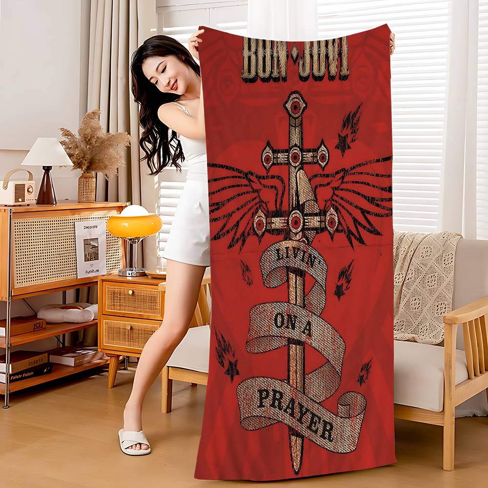 B-Bon Jovi Big Microfiber Beach Towels Quick Dry Towel Sand Beach Towels Pool Towel For Travel Swim Pool Yoga W40*H60(CM)
B-Bon Jovi Big Microfiber Beach Towels Quick Dry Towel Sand Beach Towels Pool Towel For Travel Swim Pool Yoga W40*H60(CM)