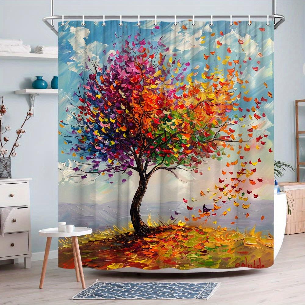 Colorful Tree of Life Waterproof Mildew-Resistant Shower Curtain - Artistic Design for a Vibrant Bathroom Décor Experience W90XH180cm
Colorful Tree of Life Waterproof Mildew-Resistant Shower Curtain - Artistic Design for a Vibrant Bathroom Décor Experience W90XH180cm