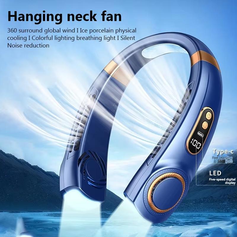 Hanging Neck Fan Digital Display Power Ventilador Bladeless Neckband Fan Portable Mini Air Cooler Typc Rechargeable Fan чорний
Hanging Neck Fan Digital Display Power Ventilador Bladeless Neckband Fan Portable Mini Air Cooler Typc Rechargeable Fan чорний