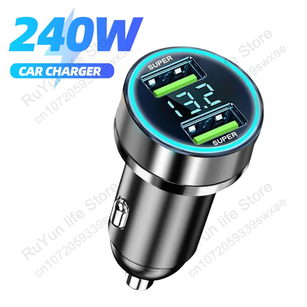 Цифровой дисплей 2 порта автомобильное зарядное устройство быстрое зарядное устройство USB C адаптер прикуривателя для iPhone Samsung Xiaomi Huawei
Цифровой дисплей 2 порта автомобильное зарядное устройство быстрое зарядное устройство USB C адаптер прикуривателя для iPhone Samsung Xiaomi Huawei