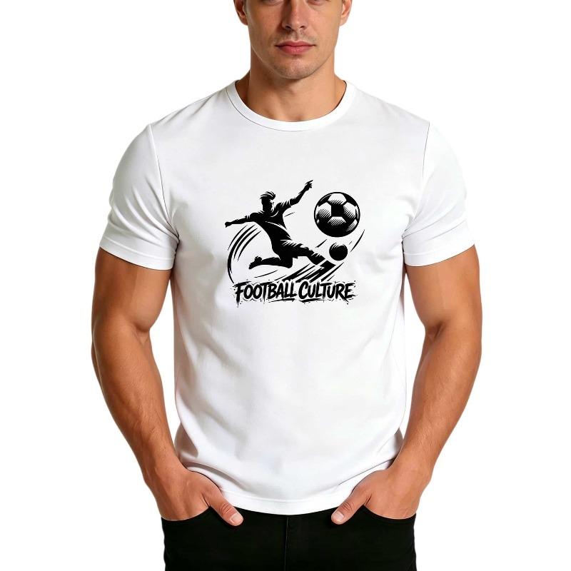 European sizes Men S Football Culture Graphic Short Sleeve T-Shirt, Exclusive Sports Style Top for Soccer Fans, Summer Casual Round Neck S белый
European sizes Men S Football Culture Graphic Short Sleeve T-Shirt, Exclusive Sports Style Top for Soccer Fans, Summer Casual Round Neck S белый