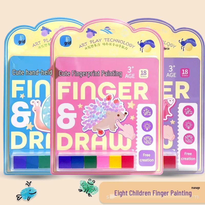 Non-Toxic Washable Finger Painting Book for Kids: Creative Cartoon Color Printing
Non-Toxic Washable Finger Painting Book for Kids: Creative Cartoon Color Printing