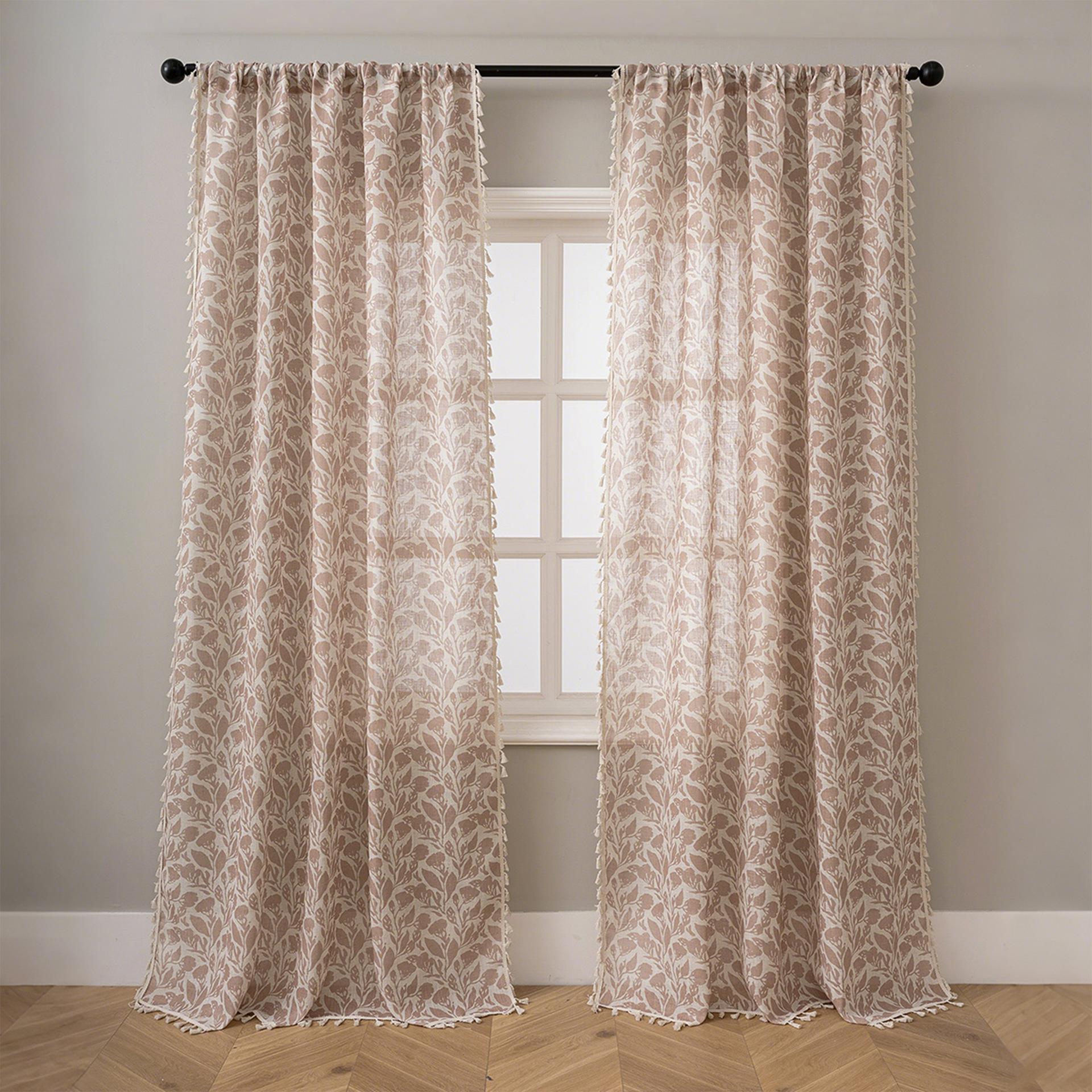 Vintage Floral Semi Sheer Curtain Boho Style Window Drapes Privacy Protection Voile Curtains for Bedroom Living Room Home Decor 1PC-W132xH160cm кавовий
Vintage Floral Semi Sheer Curtain Boho Style Window Drapes Privacy Protection Voile Curtains for Bedroom Living Room Home Decor 1PC-W132xH160cm кавовий