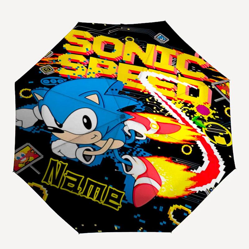 1pc Sonic Speed Custom Name Automatic Folding Umbrella, Durable Plastic & Iron, Lightweight for Outdoor Daily Use S1230032
1pc Sonic Speed Custom Name Automatic Folding Umbrella, Durable Plastic & Iron, Lightweight for Outdoor Daily Use S1230032