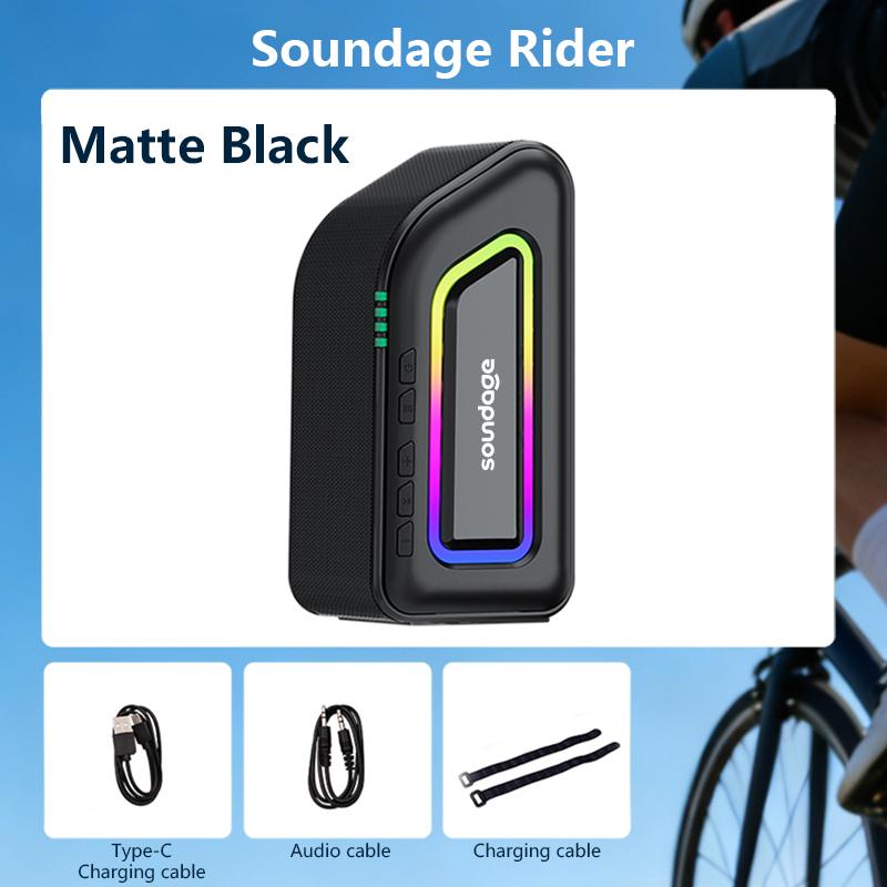 Soundage Rider Portable Wireless Bluetooth 30W Outdoor Cycling BT 5.3 TWS Speaker Suitable For Sports Parties темний колір печінки
Soundage Rider Portable Wireless Bluetooth 30W Outdoor Cycling BT 5.3 TWS Speaker Suitable For Sports Parties темний колір печінки