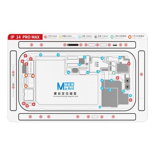 MAANT For iPhone 14 Pro Max Double-Sided Magnetic Screw Positioning Soft Mat Phone Repair Tool Type A
MAANT For iPhone 14 Pro Max Double-Sided Magnetic Screw Positioning Soft Mat Phone Repair Tool Type A
