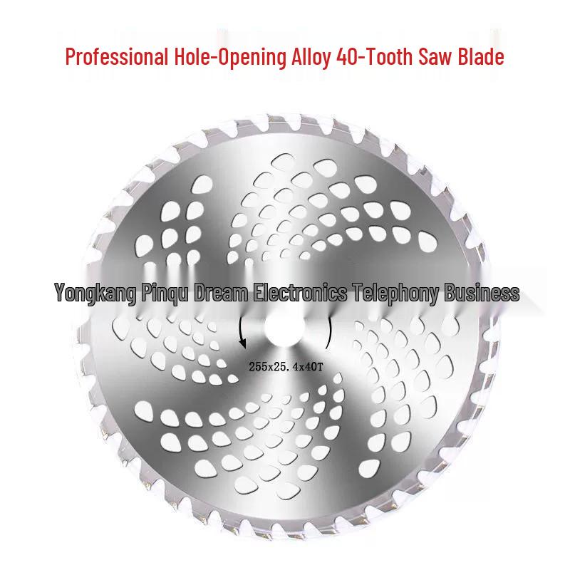 Сплавний круглий ніж з 40-80 зубами для газонокосарки/тримера - Аксесуар для прополки та зрізання чагарнику
Сплавний круглий ніж з 40-80 зубами для газонокосарки/тримера - Аксесуар для прополки та зрізання чагарнику