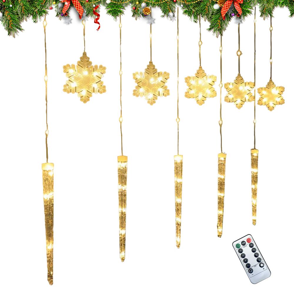 Snowflake Lights Ice Pick Lamp Flashing with Remote LED Snowflake Lights Outdoor for Yard Balcony Porch House Indoor Outside жовтий
Snowflake Lights Ice Pick Lamp Flashing with Remote LED Snowflake Lights Outdoor for Yard Balcony Porch House Indoor Outside жовтий