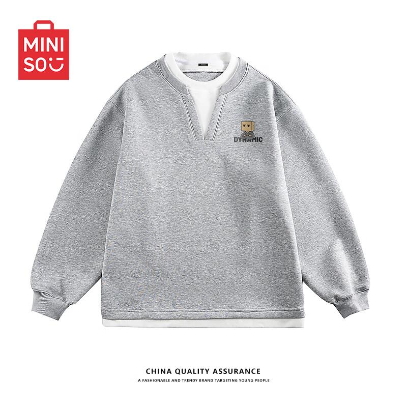 Мужской свитшот MINISO с круглым вырезом, имитация двух частей 3XL
Мужской свитшот MINISO с круглым вырезом, имитация двух частей 3XL