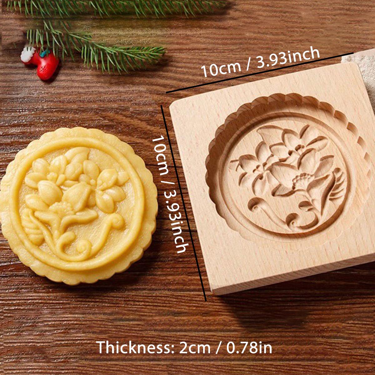 1PC Wood Cookie Mold with Rose Flower Patterns, Christmas 3D DIY Carved Embossed Cookie Cutter Mould for Baking, Fondant Biscuit
1PC Wood Cookie Mold with Rose Flower Patterns, Christmas 3D DIY Carved Embossed Cookie Cutter Mould for Baking, Fondant Biscuit