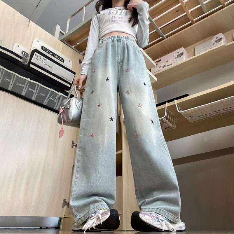 2026 Plus Size Women s Star Embroidered Denim Wide Leg Pants - Slimming, High Waist, Elastic, Loose Fit, Comfortable M синій
2026 Plus Size Women s Star Embroidered Denim Wide Leg Pants - Slimming, High Waist, Elastic, Loose Fit, Comfortable M синій
