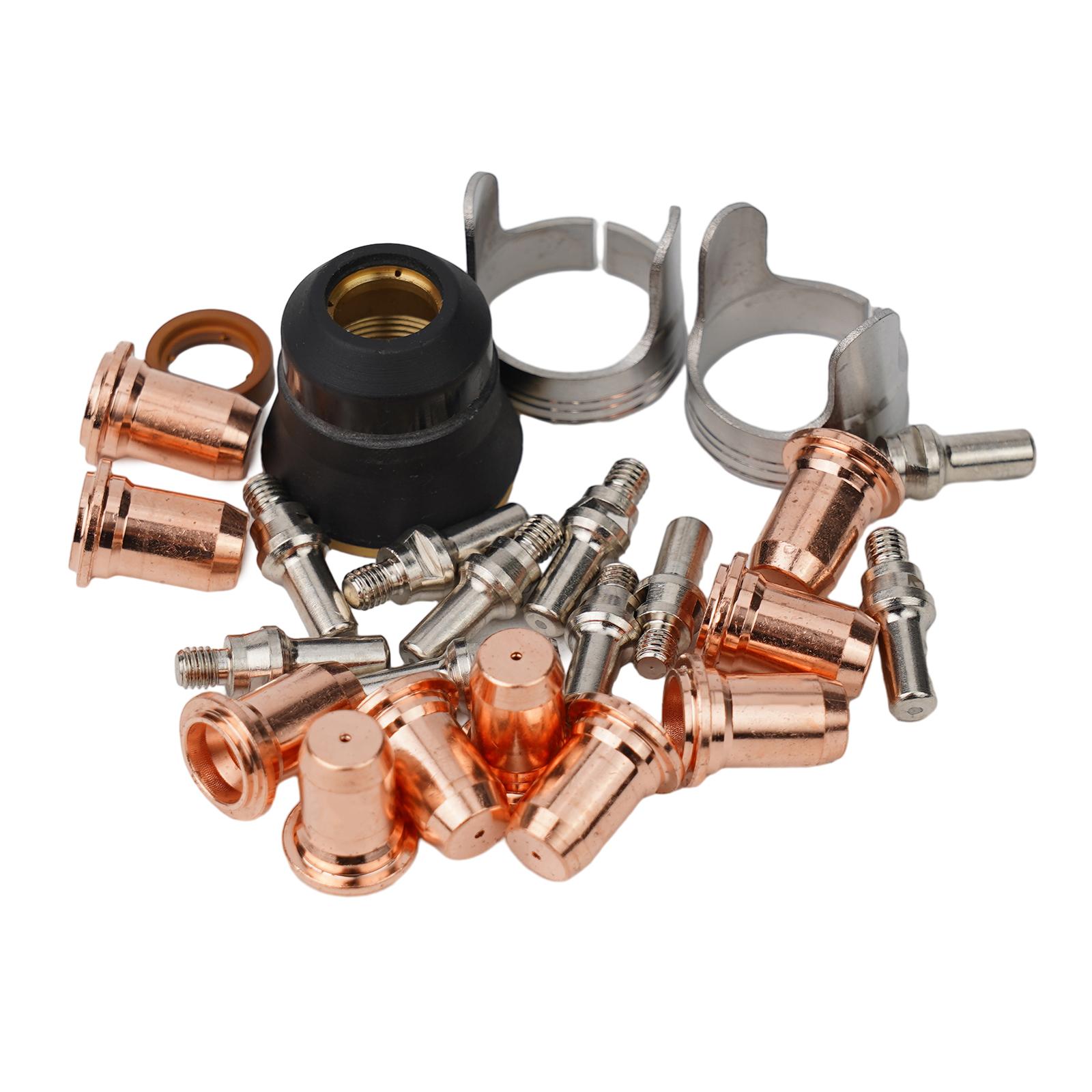 Plasma Cutter Torch Consumables Plasma Electrode Tip Shield Spacer Fit PT60 IPT60 JASIC PRO CUT 45 Cutter 24PCS China Mainland
Plasma Cutter Torch Consumables Plasma Electrode Tip Shield Spacer Fit PT60 IPT60 JASIC PRO CUT 45 Cutter 24PCS China Mainland
