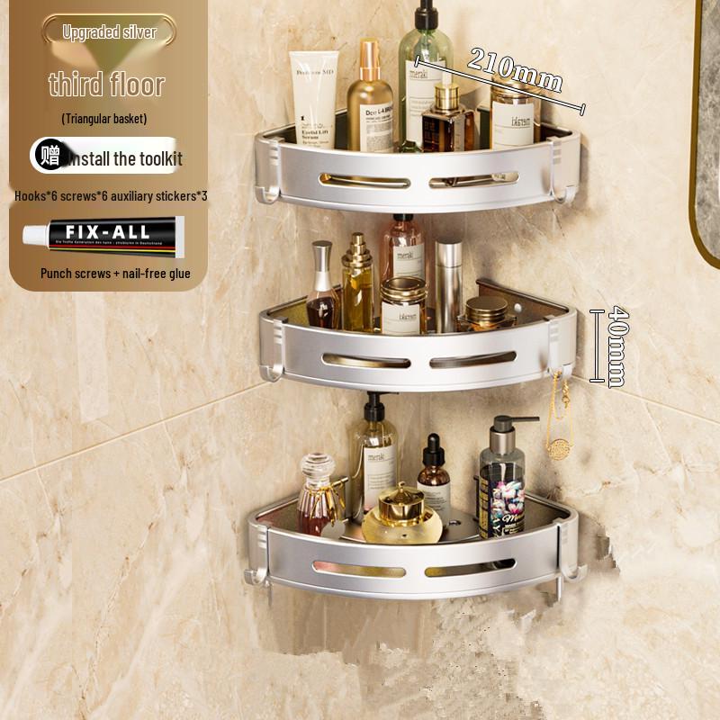 Трикутна настінна алюмінієва кутова полиця-стійка для ванної кімнати
Трикутна настінна алюмінієва кутова полиця-стійка для ванної кімнати