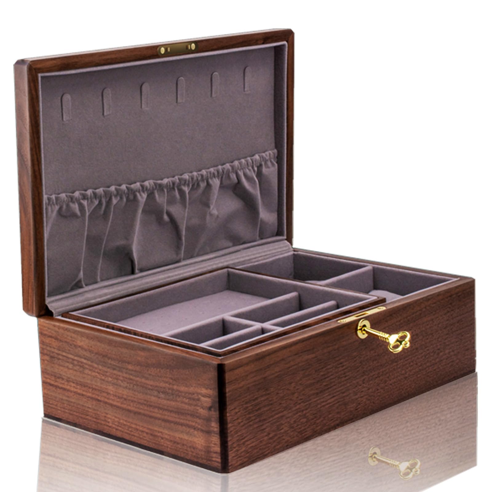 IRIVER BLANK Exquisite Black Walnut Wood Jewelry Box Organizer Noble and Elegant Storage Solution for Wedding Proposal & & Holder – Women, Girls,
IRIVER BLANK Exquisite Black Walnut Wood Jewelry Box Organizer Noble and Elegant Storage Solution for Wedding Proposal & & Holder – Women, Girls,