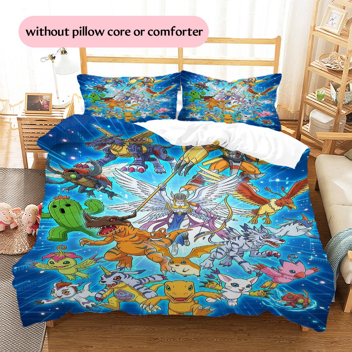Digimon Adventure Group Pattern Bedding Home Decoration Festival Gift (1 * duvet cover + 2 * pillowcase, without core) 135x200cm
Digimon Adventure Group Pattern Bedding Home Decoration Festival Gift (1 * duvet cover + 2 * pillowcase, without core) 135x200cm